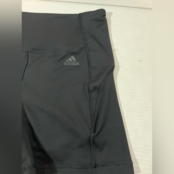 Adidas Shorts Womens Medium Black Aeroready Performance Training Workout Running - Picture 4 of 9